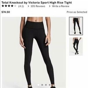 VICTORIAS SECRET HIGH RISE KNOCKOUT LEGGINGS